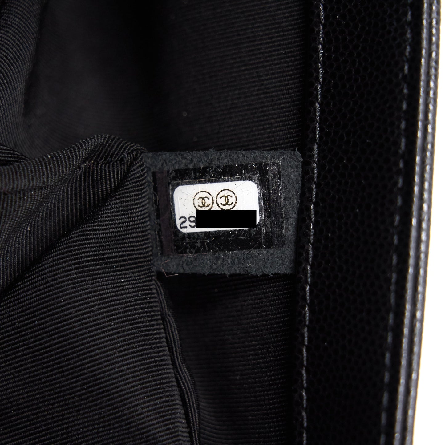Chanel Boy Chanel Handbag Caviar Black
