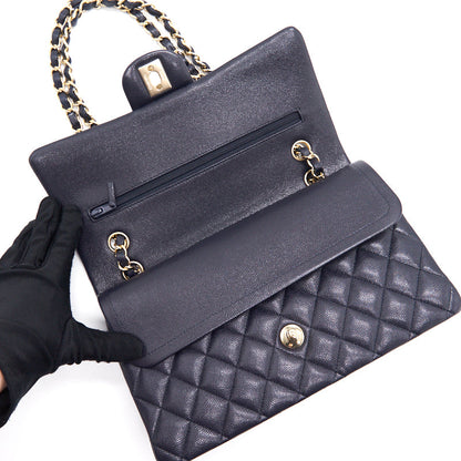 Chanel medium 25cm Classiccal double flap cavier Navy L year 2020