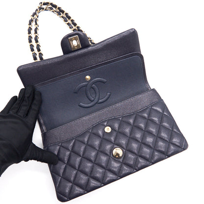 Chanel medium 25cm Classiccal double flap cavier Navy L year 2020