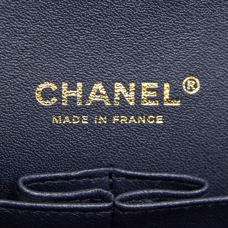 Chanel medium 25cm Classiccal double flap cavier Navy L year 2020