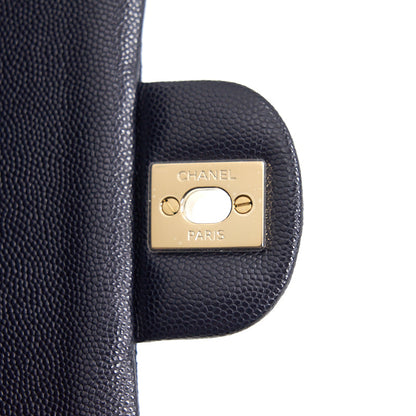 Chanel medium 25cm Classiccal double flap cavier Navy L year 2020