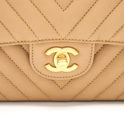 Chanel Medium Classic Flap Dark beige with