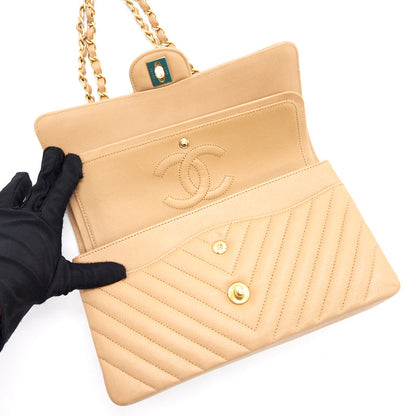 Chanel Medium Classic Flap Dark beige with