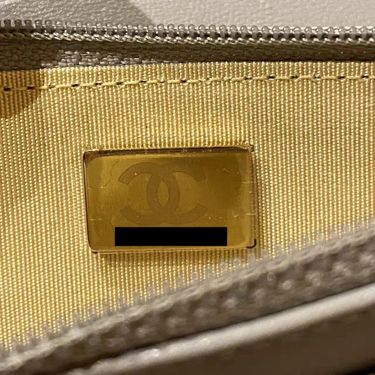 Chanel Pearl Crush Wallet On Chain Lambskin Grey