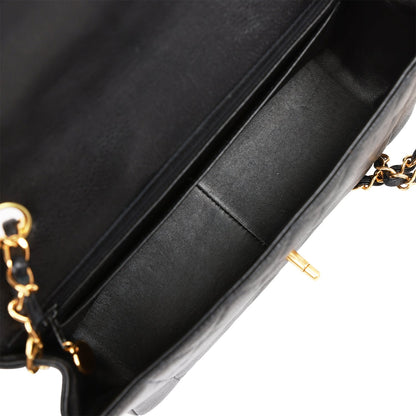 Chanel Vintage Medium Diana Flap Bag Black Caviar Gold Hardware