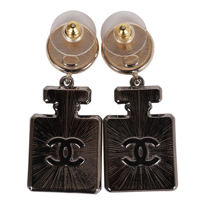 Chanel Crystal Embellished No. 5 Bottle Earrings