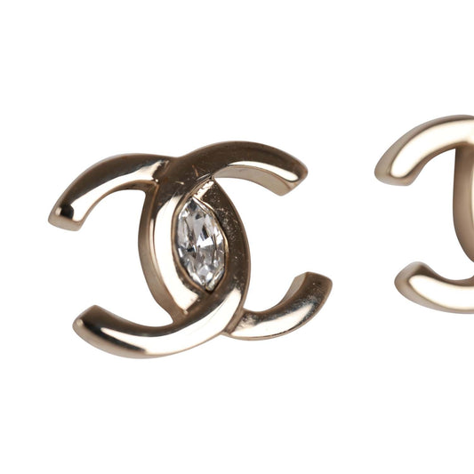 Chanel Classic "CC" Faux Crystal Earrings