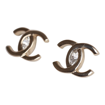 Chanel Classic "CC" Faux Crystal Earrings