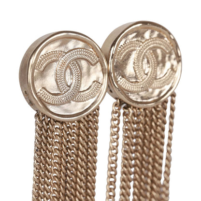 Chanel "CC" Light Gold Dusters Earrings