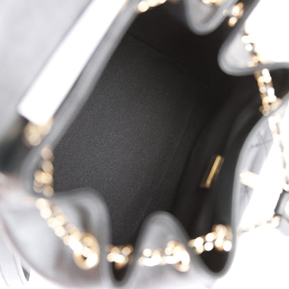 Chanel Small Duma Backpack Black Lambskin Light Gold Hardware