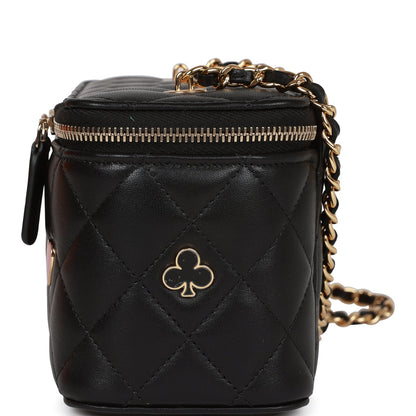 Chanel Monte Carlo Small Vanity Case Black Quilted Lambskin Gold Hardware