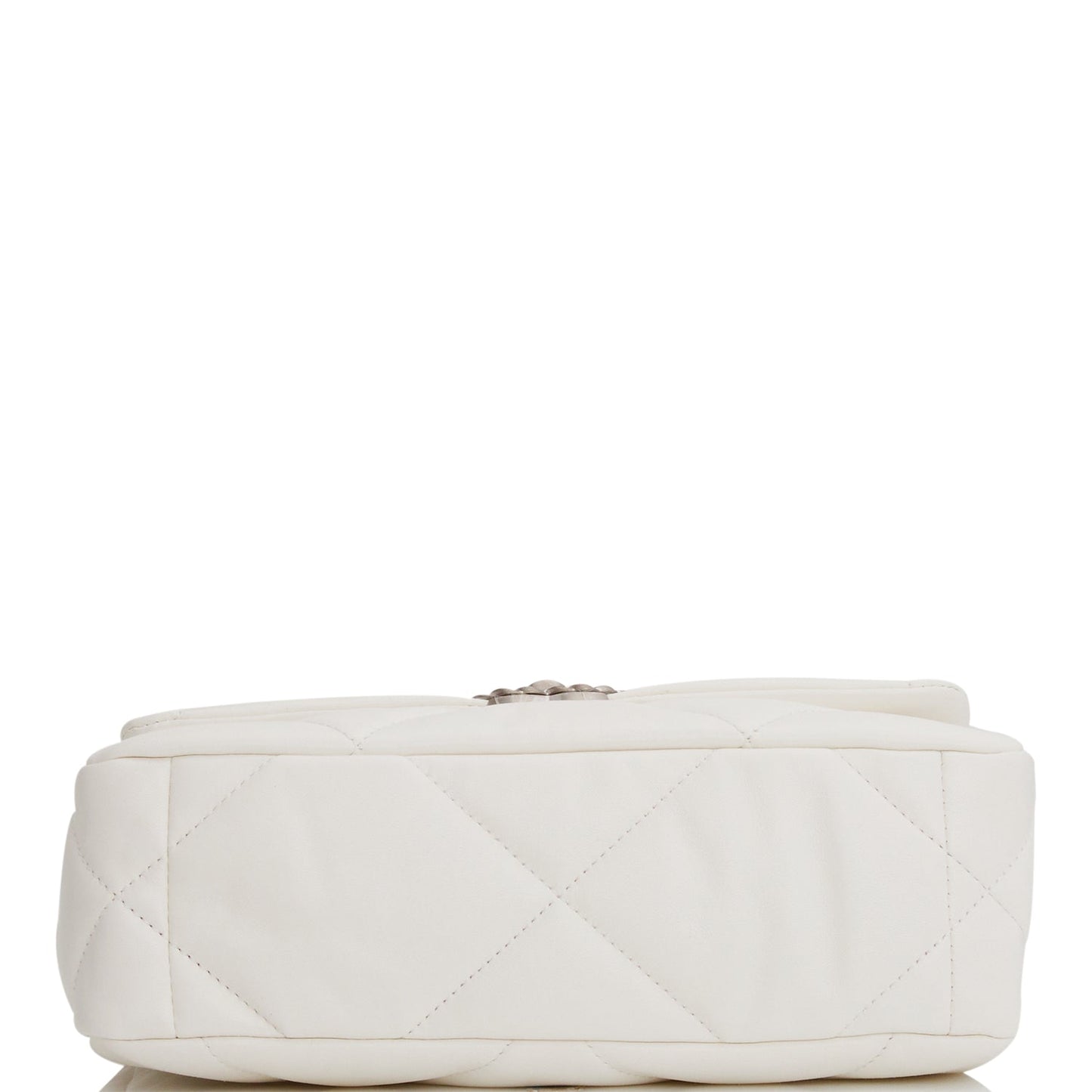 Chanel Medium 19 Flap Bag White Goatskin Mixed Hardware