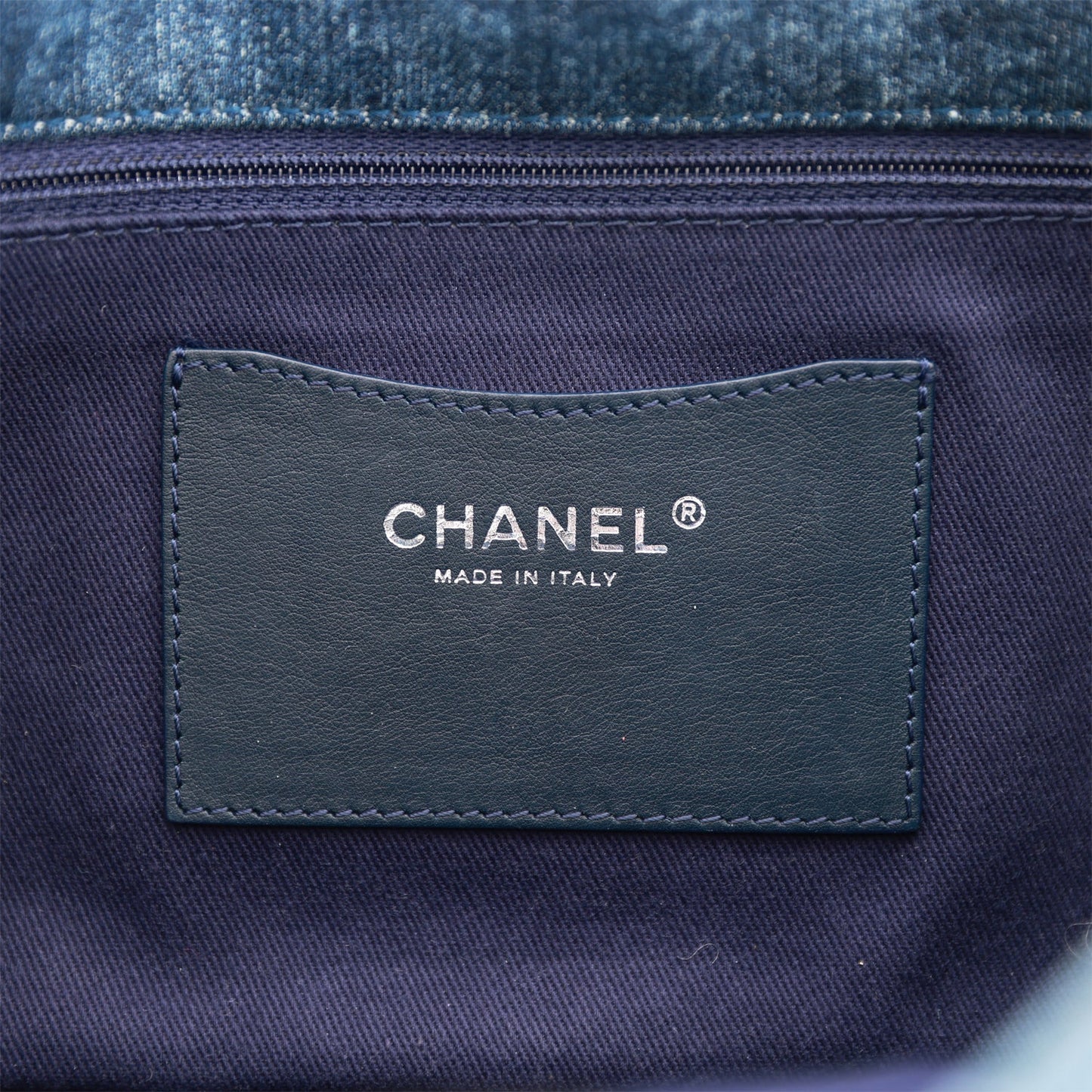 Chanel Camellia Flap Bag Distressed Blue Denim Silver Hardware
