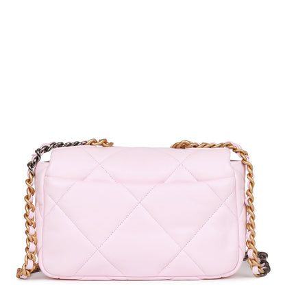 Chanel Medium 19 Flap Bag Light Pink Lambskin Mixed Hardware
