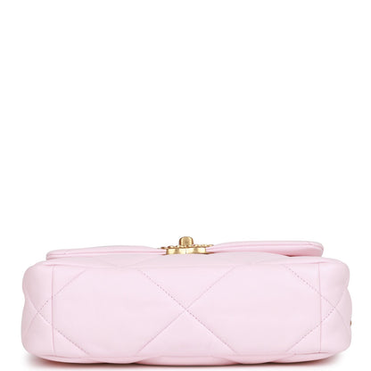 Chanel Medium 19 Flap Bag Light Pink Lambskin Mixed Hardware