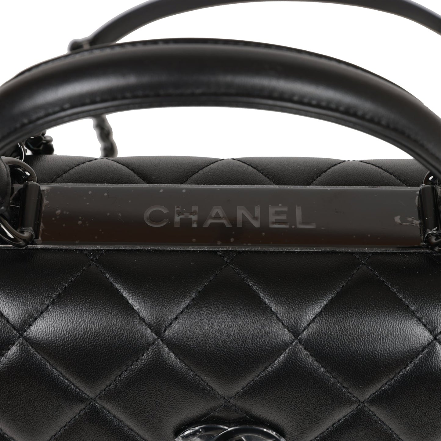 Chanel Large Trendy CC Bag SO Black Lambskin Black Hardware