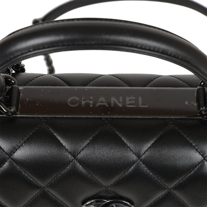 Chanel Large Trendy CC Bag SO Black Lambskin Black Hardware