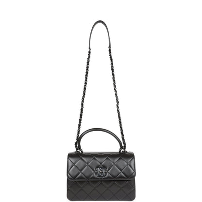 Chanel Large Trendy CC Bag SO Black Lambskin Black Hardware