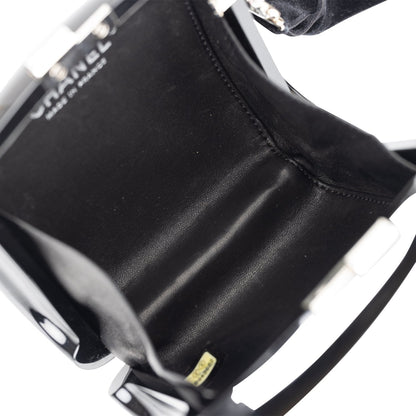 Chanel Minaudière Jewel Clutch Black Resin Silver Hardware