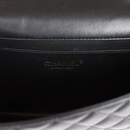 Chanel Fantasy Pearls Large Evening Flap Bag Black Lambskin Light Gold Hardware