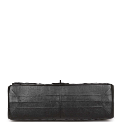Chanel 226 Reissue 2.55 SO Black Chevron Calfskin Black Hardware