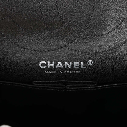Chanel 226 Reissue 2.55 SO Black Chevron Calfskin Black Hardware