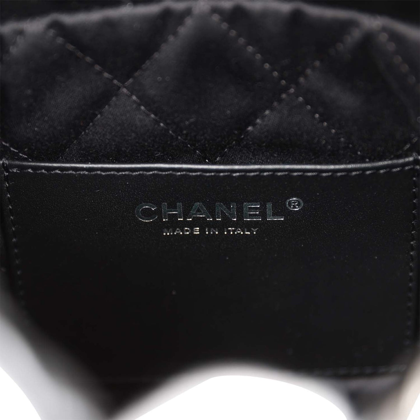 Chanel Mini 22 Bag Black Calfskin Silver Hardware
