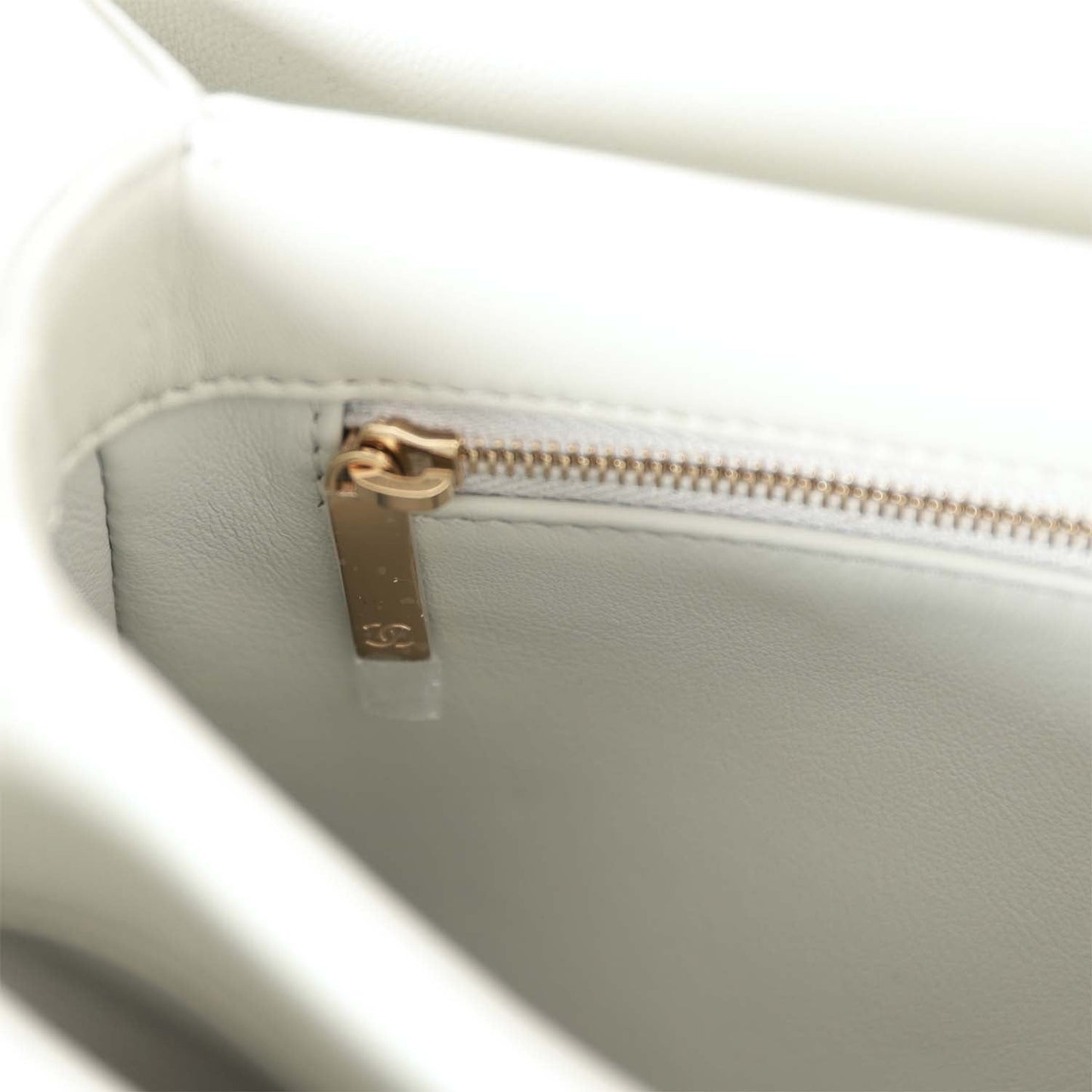 Chanel Large Trendy CC Bag Grey Lambskin Light Gold Hardware