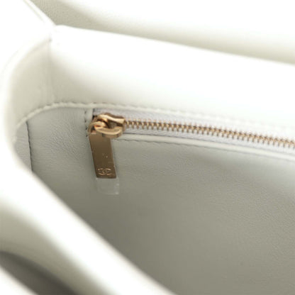 Chanel Large Trendy CC Bag Grey Lambskin Light Gold Hardware