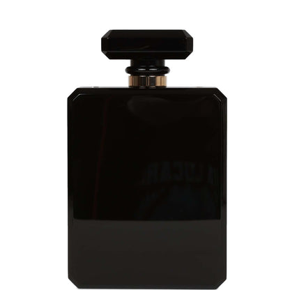 Chanel Minaudiere Perfume Clutch Black Acrylic Light Gold Hardware