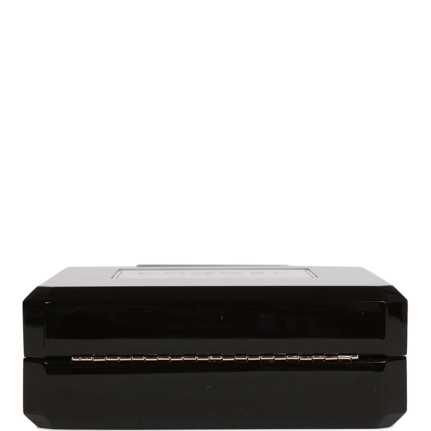Chanel Minaudiere Perfume Clutch Black Acrylic Light Gold Hardware