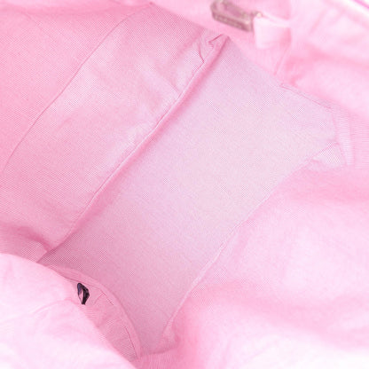 Chanel CC Beach Tote Bag & Towel Set Pink & White Canvas & Terry
