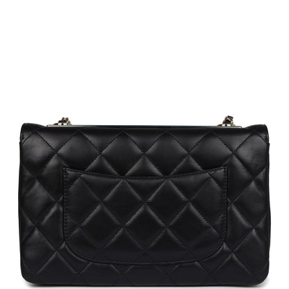 Chanel Medium Trendy CC Flap Bag Black Lambskin Light Gold Hardware