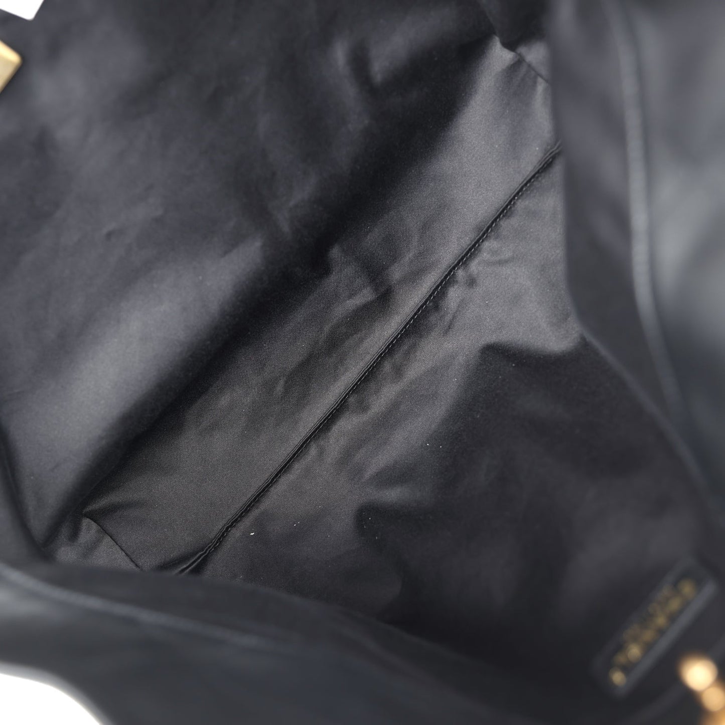 Chanel Small Coco Shopping Bag Black Calfskin Antique Gold Hardware