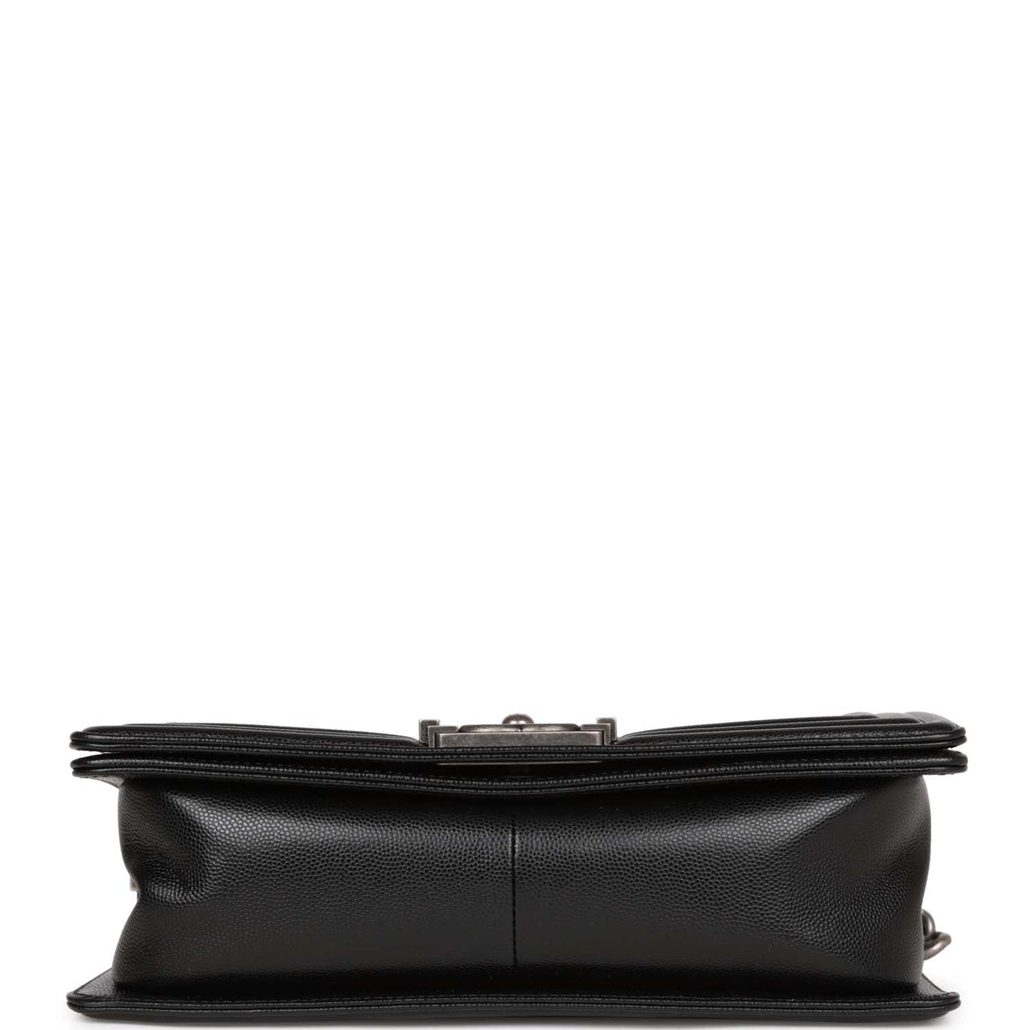 Chanel Medium Boy Bag Black Caviar Ruthenium Hardware