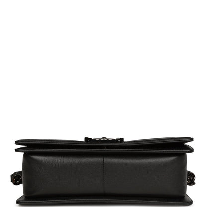 Chanel Medium Boy Bag SO Black Caviar Black Hardware