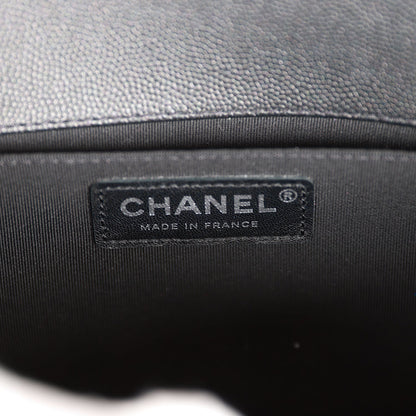 Chanel Medium Boy Bag SO Black Caviar Black Hardware