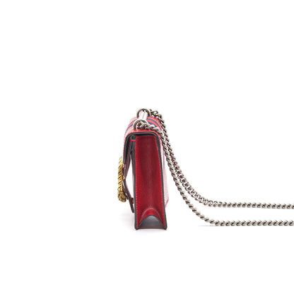 Gucci Dionysus Leather Mini Bag Red