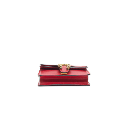 Gucci Dionysus Leather Mini Bag Red