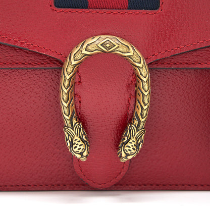 Gucci Dionysus Leather Mini Bag Red