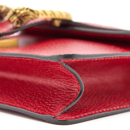 Gucci Dionysus Leather Mini Bag Red