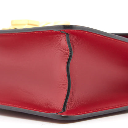 Gucci Sylvie Leather Mini Chain Bag Red