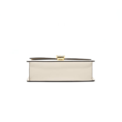 Gucci Sylvie Small Shoulder Bag White  (Leather Strap Missing)