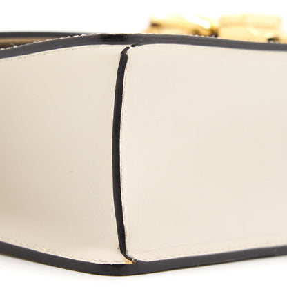 Gucci Sylvie Small Shoulder Bag White  (Leather Strap Missing)