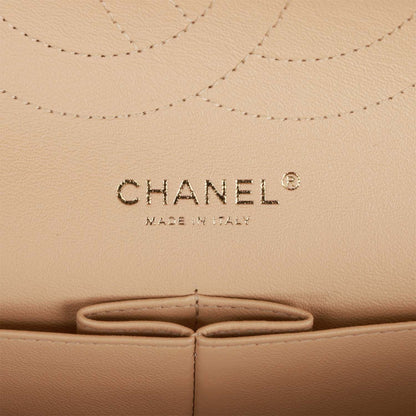 Chanel Jumbo Classic Double Flap Bag Beige Clair Caviar Gold Hardware