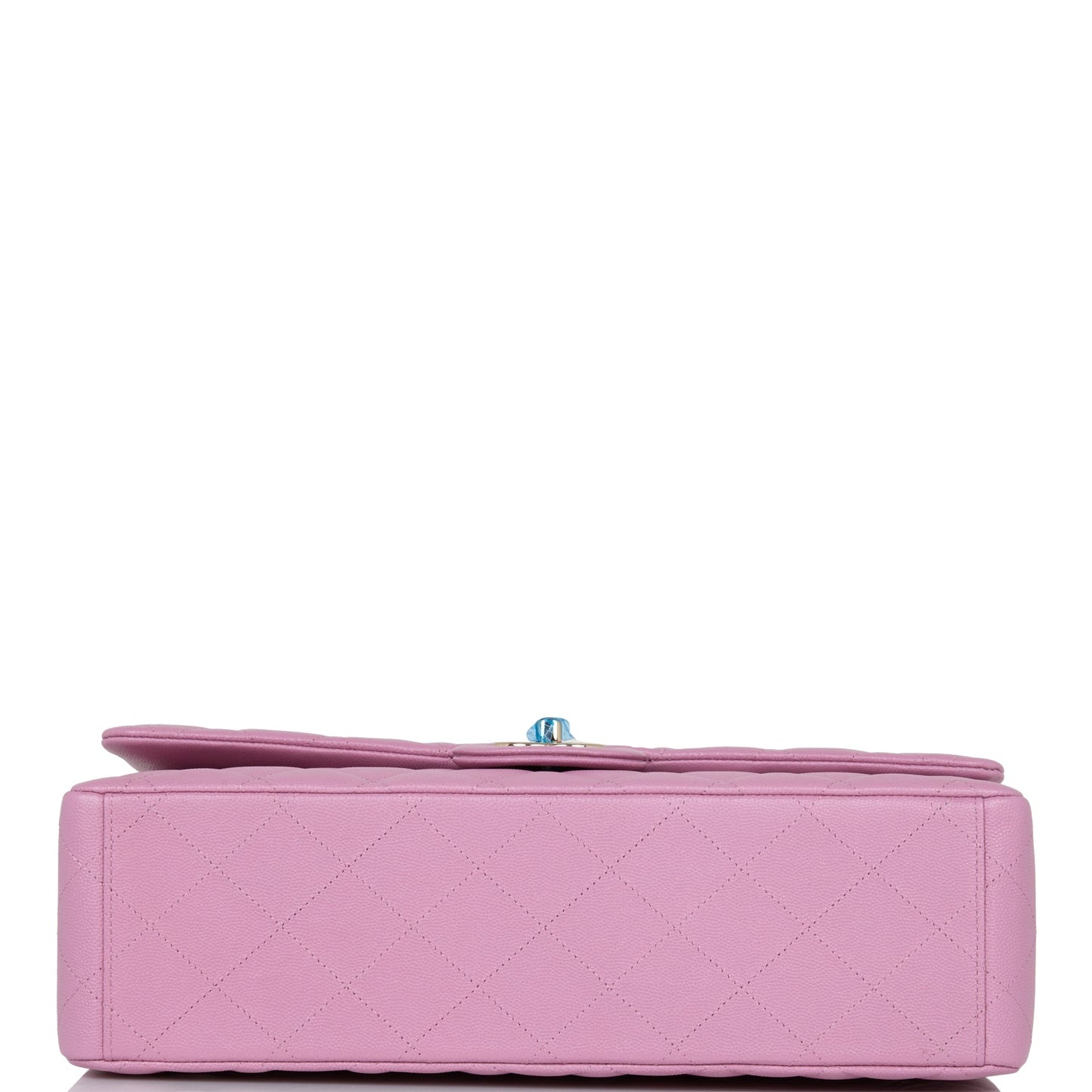 Chanel Maxi Classic Double Flap Bag Dark Pink Caviar Light Gold Hardware
