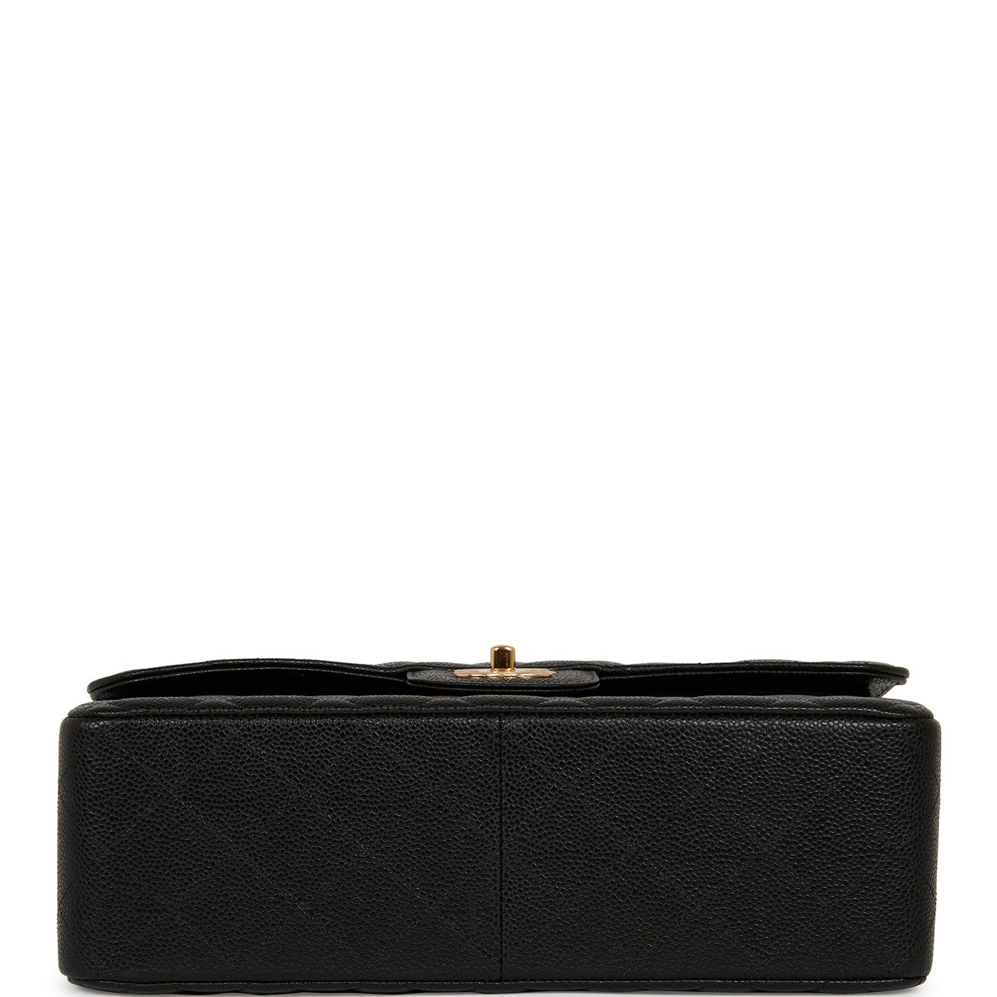 Chanel Jumbo Classic Double Flap Bag Black Caviar Gold Hardware