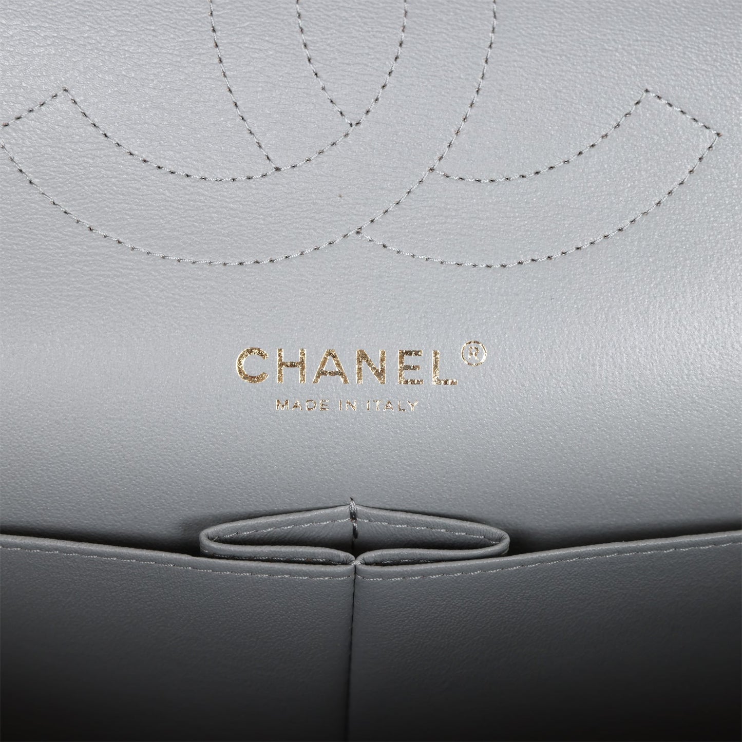 Chanel Jumbo Classic Double Flap Bag Grey Caviar Light Gold Hardware