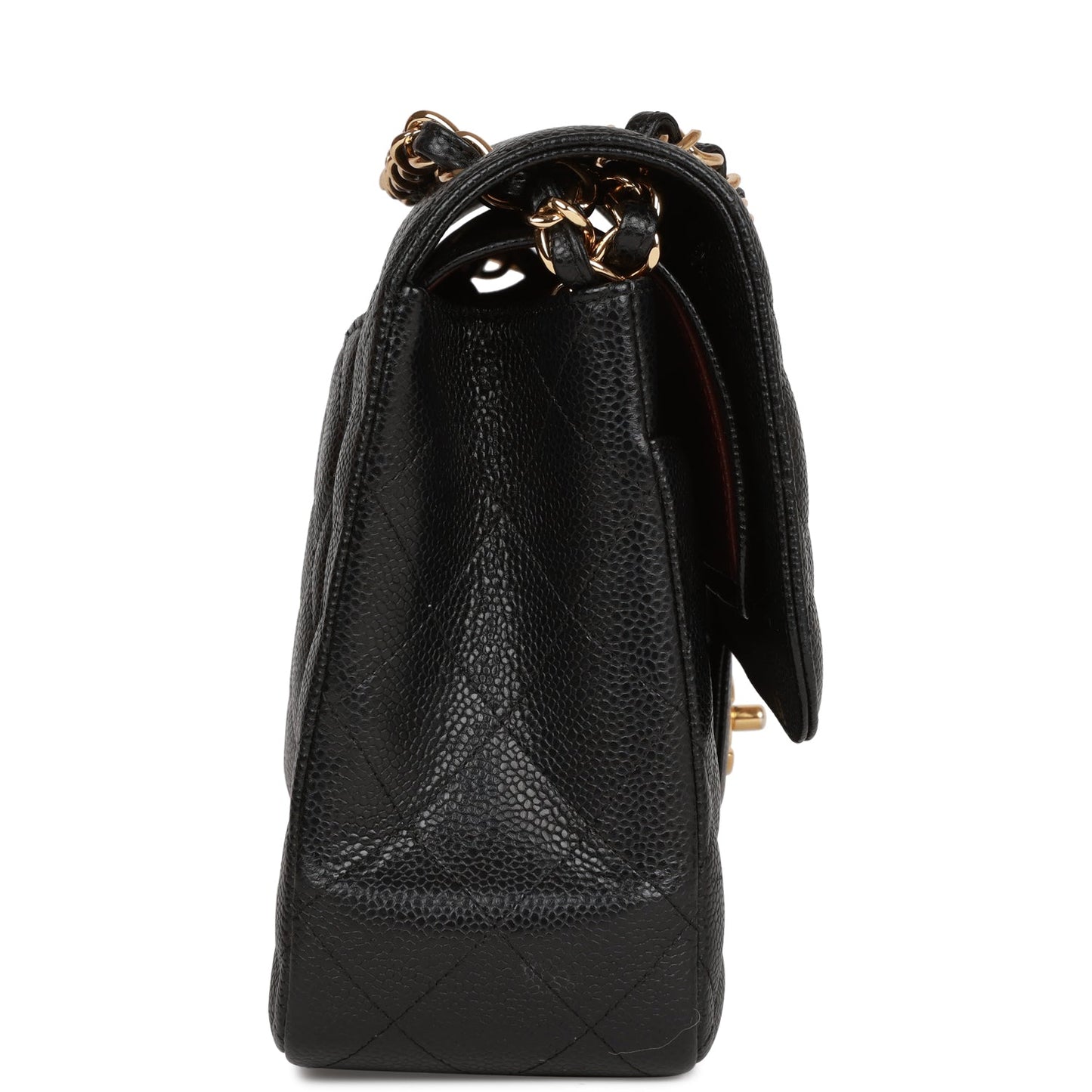 Chanel Jumbo Classic Double Flap Bag Black Caviar Gold Hardware
