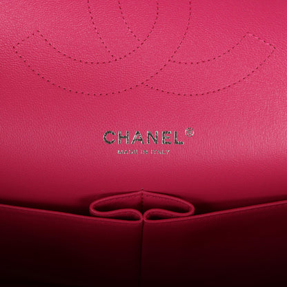 Chanel Jumbo Classic Double Flap Pink Lambskin Silver Hardware